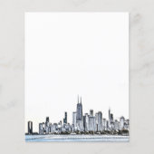 Chicago Skyline Paper Sheet (Voorkant)
