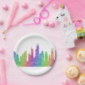 Chicago skyline papieren bordje (Feest)