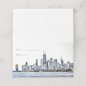 Chicago Skyline Plaatskarten Plaatskaartje (Buitenkant ongevouwen)