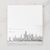Chicago Skyline Plaatskarten Plaatskaartje (Buitenkant ongevouwen)