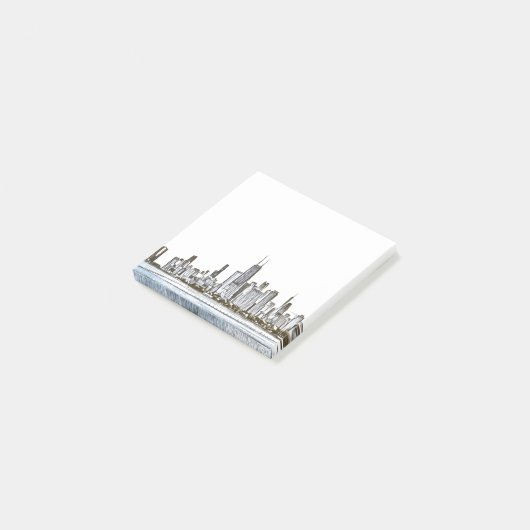 Chicago Skyline Post-it Notes (Schuin)