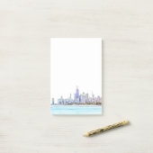 Chicago Skyline Post-it® Notes (Op bureau)