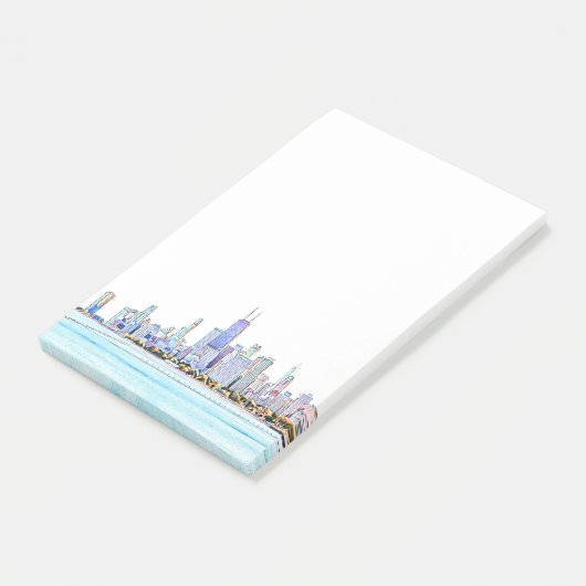 Chicago Skyline Post-it® Notes (Schuin)