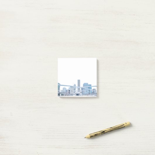 Chicago Skyline Post-it® Notes (Op bureau)
