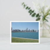 "Chicago Skyline" Postcard Briefkaart (Staand voorkant)