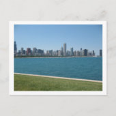 "Chicago Skyline" Postcard Briefkaart (Voorkant)