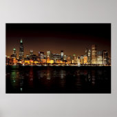 Chicago Skyline Poster (Voorkant)