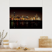 Chicago Skyline Poster (Keuken)