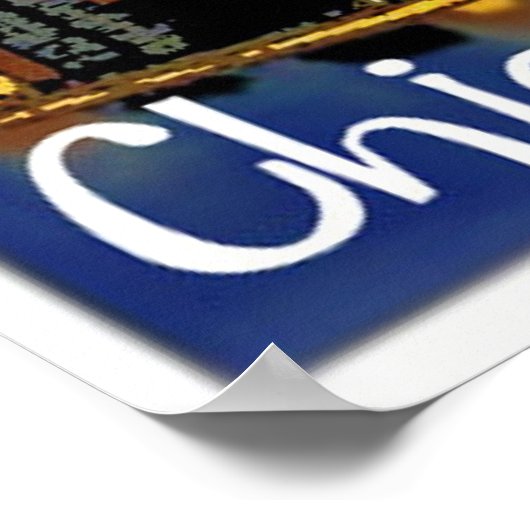 Chicago Skyline Poster (Hoek)