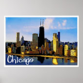 Chicago Skyline Poster (Voorkant)