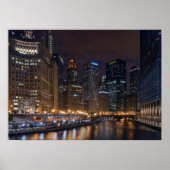 Chicago Skyline Poster (Voorkant)