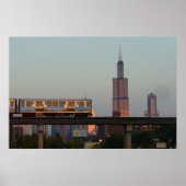 Chicago Skyline Poster (Voorkant)