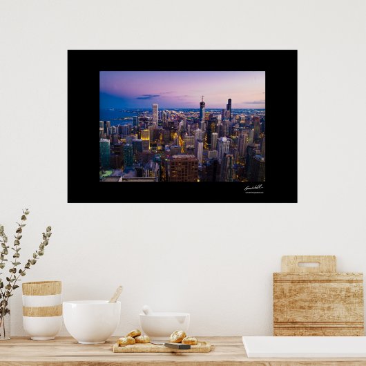 Chicago Skyline Poster (Keuken)