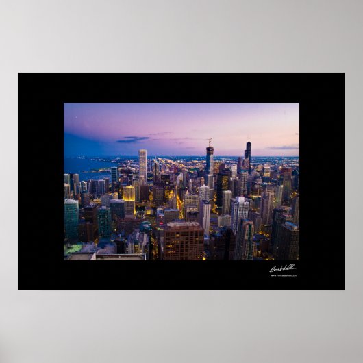 Chicago Skyline Poster (Voorkant)