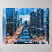 Chicago Skyline Poster (Voorkant)