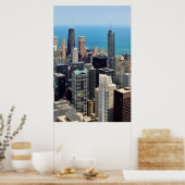 Chicago skyline poster (Keuken)