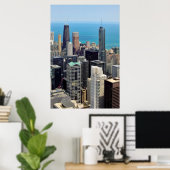 Chicago skyline poster (Thuiskantoor)