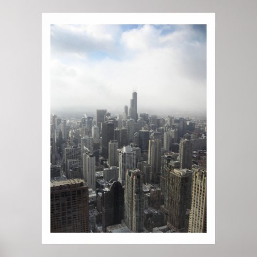 Chicago Skyline Poster (Voorkant)