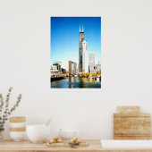 Chicago Skyline Poster (Keuken)
