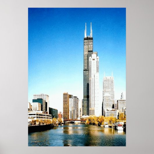 Chicago Skyline Poster (Voorkant)