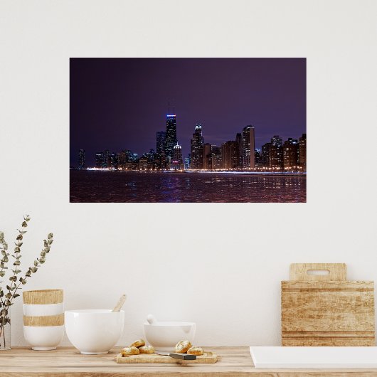 Chicago Skyline Poster (Keuken)