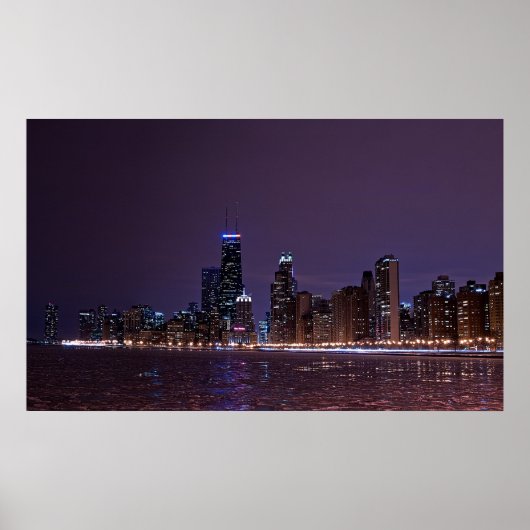 Chicago Skyline Poster (Voorkant)