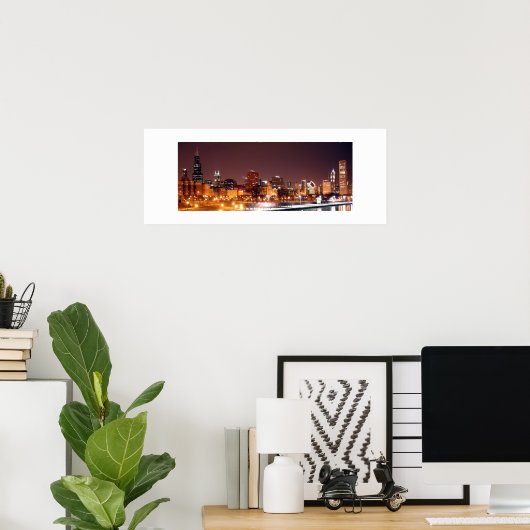 Chicago Skyline Poster (Thuiskantoor)