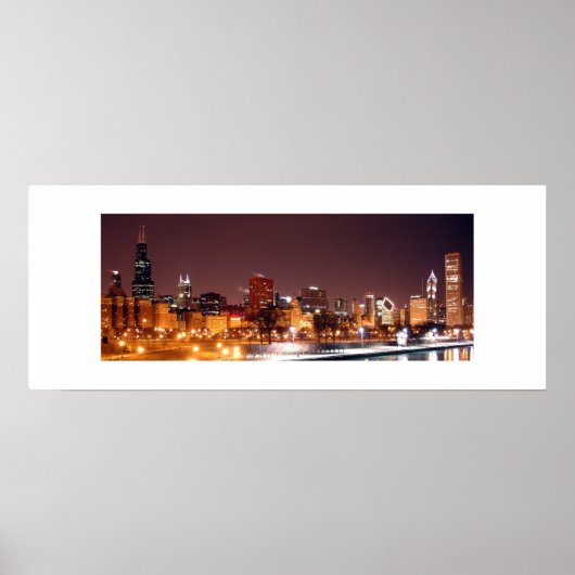 Chicago Skyline Poster (Voorkant)