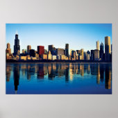 Chicago Skyline Poster (Voorkant)