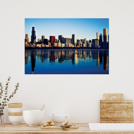 Chicago Skyline Poster (Keuken)