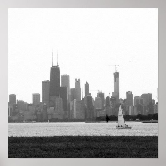 Chicago Skyline Poster (Voorkant)