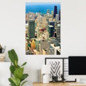 Chicago skyline poster (Thuiskantoor)