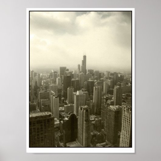 Chicago Skyline Poster (Voorkant)