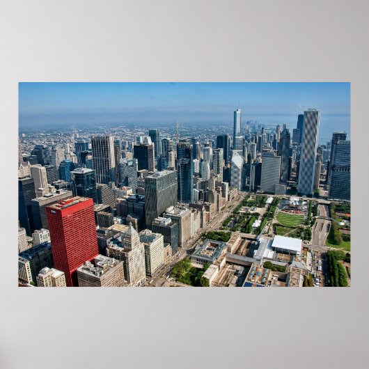 Chicago Skyline Poster (Voorkant)