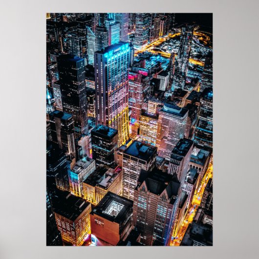 Chicago skyline poster (Voorkant)