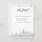 Chicago Skyline Response Kaart (Voorkant)