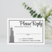 Chicago Skyline Response Kaart (Staand voorkant)