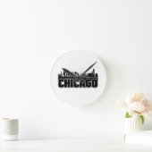 Chicago Skyline Ronde Klok (Huis)