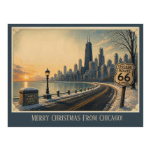 Chicago Skyline Route 66 Vakantie Escape
