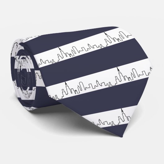 Chicago Skyline Series Stropdas (Opgerold)