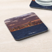 Chicago Skyline set of 6 plastic onderzetters (Linkerzijde)