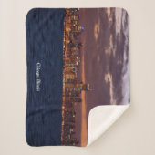 Chicago Skyline sherpa blanket Sherpa Deken (Voorkant)