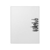 Chicago Skyline Silhouette  Notitieblok (Linkerzijde)