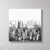 Chicago Skyline Sketch Canvas Afdruk (Voorkant)