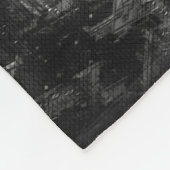 Chicago Skyline Sketch Fleece Deken (Hoek)