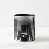 Chicago Skyline Sketch in Black en White Mok (Midden)