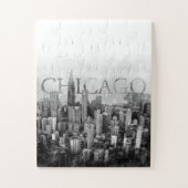 Chicago Skyline Sketch Legpuzzel (Verticaal)
