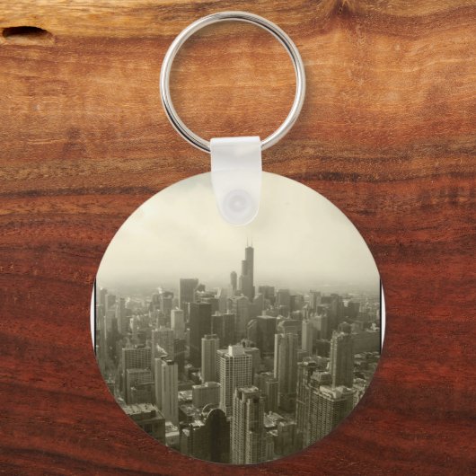 Chicago Skyline Sleutelhanger (Voorkant)