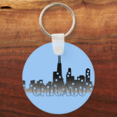 CHICAGO skyline Sleutelhanger (Voorkant)