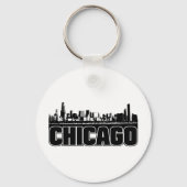 Chicago Skyline Sleutelhanger (Voorkant)